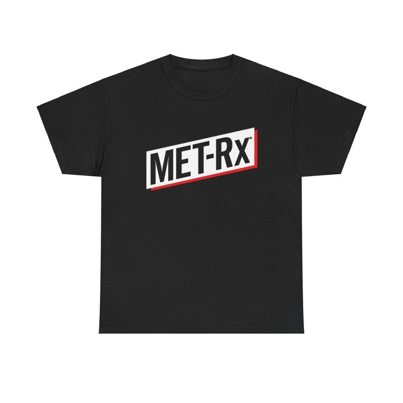 T Nutrition Fitness - Met Rx Grafik Tişörtlü vücut geliştirme