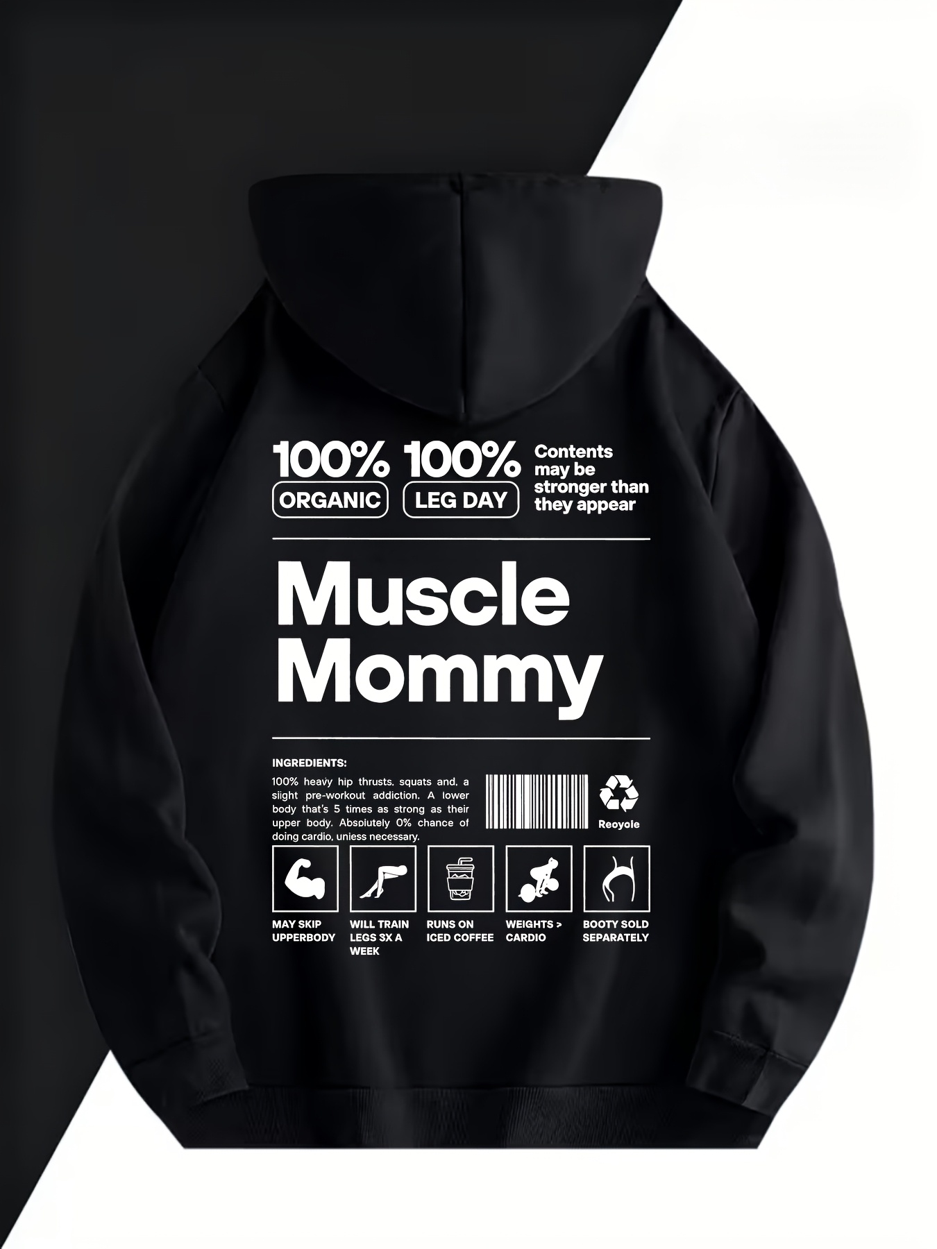 T Nutrition Fitness - Fitness Fun Erkek Kapüşonlu Sweatshirt -