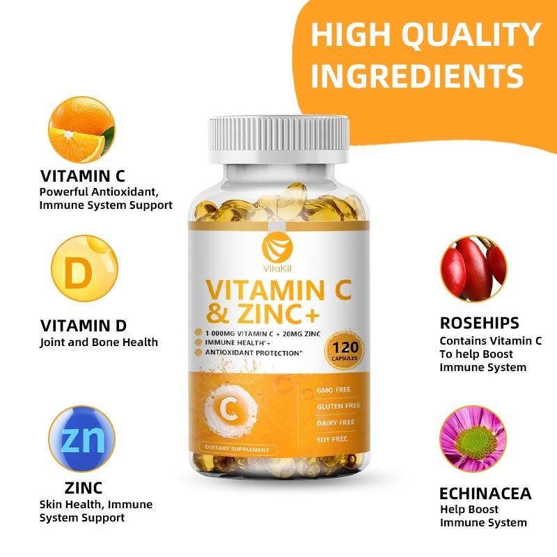 Vitakit C Vitamini 1000mg Çink - Zinc Supplement 50Mg incelemesi ve fiyatı