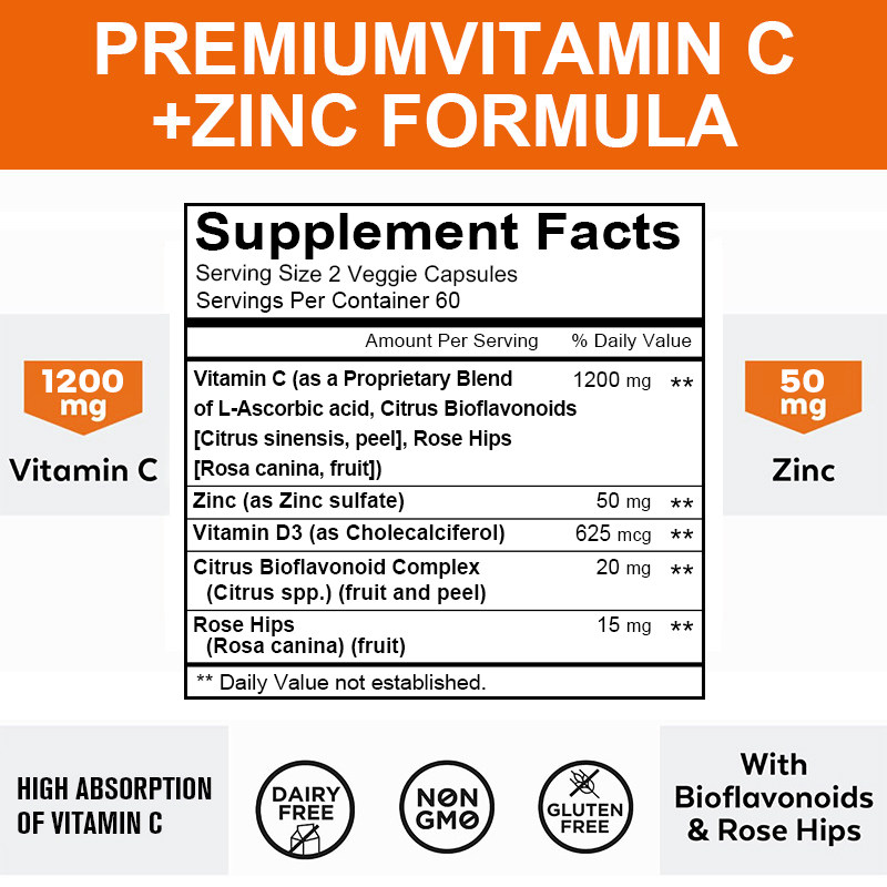1200 Mg C Vitamini Kapsülleri  - Zinc Supplement 50Mg incelemesi ve fiyatı